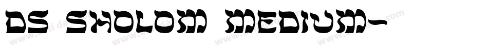 DS Sholom Medium字体转换